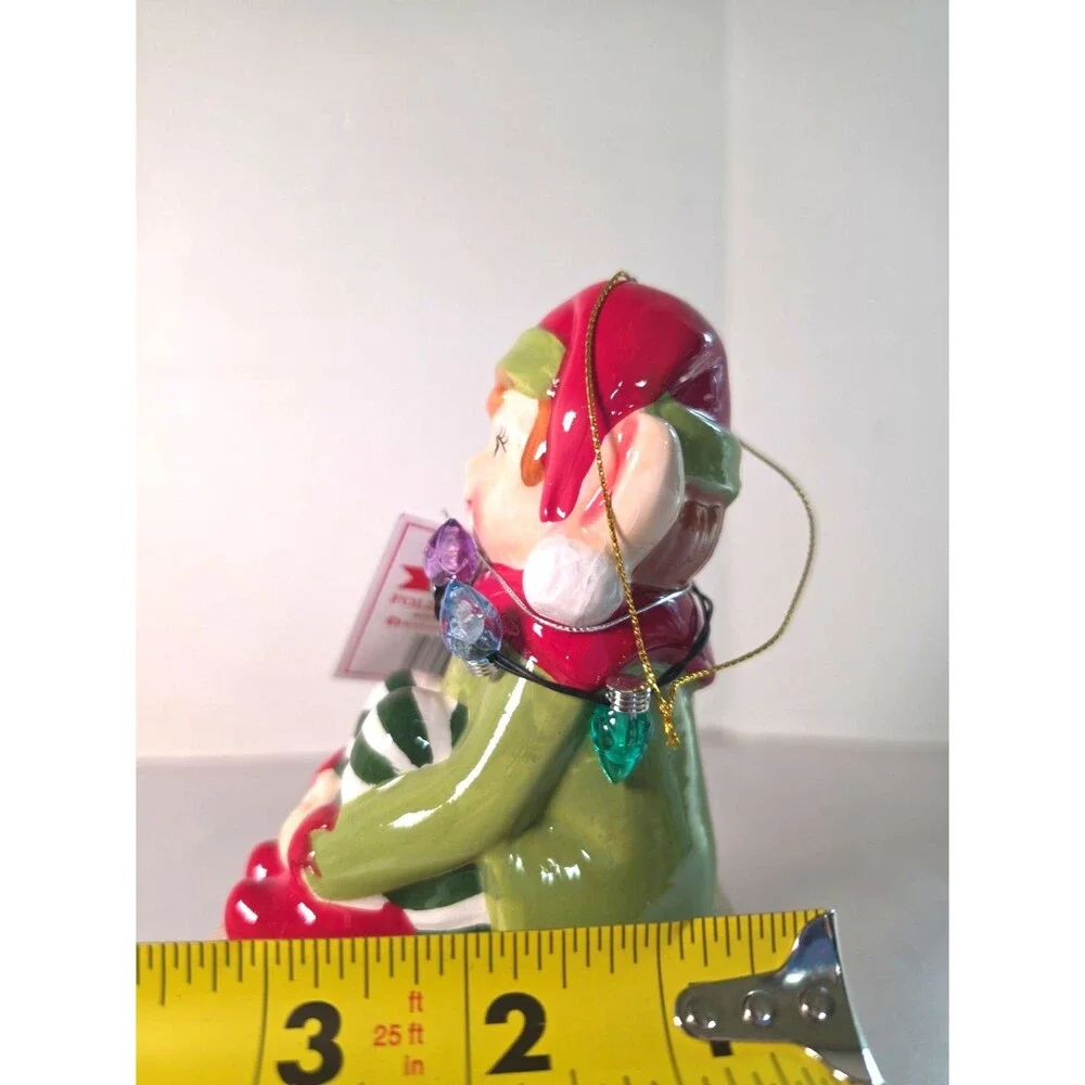 New Mr. Christmas Lighted Elf Christmas Ornament Follow the Magic 5